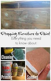 Prepping Furniture To Paint From Refresh Living Painting Old Furniture Antiquing Furniture Diy Spray Paint Furniture