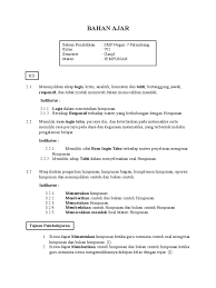 Download gratis materi matematika kelas 7 smp/mts kurikulum 2013 pdf lengkap untuk semester 1 dan semester 2 guna membantu guru dalam menyiapkan bahan pembelajaran. Bahan Ajar Materi Himpunan
