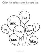 They include 4o dolch sight words for preschoolers, one per page. Sight Words Coloring Pages Twisty Noodle