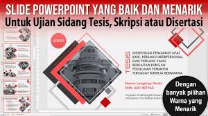 Contoh Slide Ppt Untuk Sidang Tesis Skripsi Disertasi Di 2020 Tesis Pendidikan Universitas