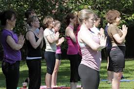 The center features cascading waterfalls, river rock. Rvc Yoga On The Village Green Rockville Centre Ny Patch