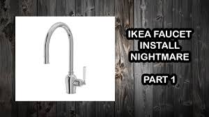 Ikea runskr faucet and odensvik sink our bathroom pinterest via pinterest.com. Ikea Faucet Nightmare Adventures In Plumbing Part 1 Youtube