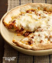 Pizza Aux Saucisses A La Mode De Chicago Qu Est Ce Qui Mijote De Kraft Recipe Sausage Pizza Recipe Recipes Sausage Pizza