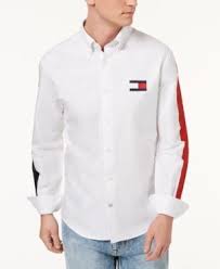Tommy Hilfiger Men S New England Brooks Classic Fit Shirt Created For Macy S White S Stylish Shirts Men Mens Shirts Men Shirt Style