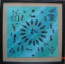 There are 40 tarpa for sale on etsy, and they cost 225,76 $ on average. Tarpa Dance Warli Jute Border Sri Viswakala Kendra