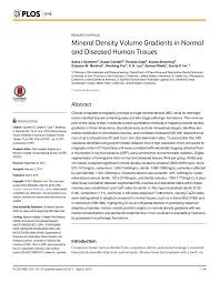 Pdf Mineral Density Volume Gradients In Normal And Diseased