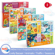 New research shows that children only learn to do jigsaw puzzles once they have reached a certain stage of development. Mideer Jigsaw Puzzles For Toddlers 4 In 1 Early Childhood Development Educational Jigsaw Puzzles For Birthday Christmas Fun Gift Sets Lazada Singapore