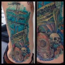 sunken ship tattoo designs
