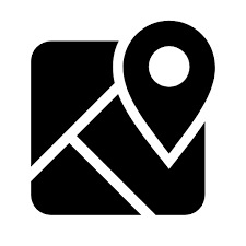 Isolated black simple line element illustration from signs. Google Maps Logo Black And White