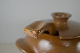 Buy Frankoma 245 PLAINSMAN CINNAMNON 3 Quart Soup Tureen With Ladle, Brown  Satin Lazybones, Frankoma Pottery, See Notes Online in India