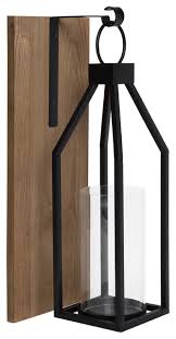 Made of iron, fir wood, and glass, this home accent portrays beauty and elegance in your interior decoration. In Stock Oakly Wood And Metal Wall Sconce Candle Holder Transitional Wall Sconces By Uniek Inc Houzz