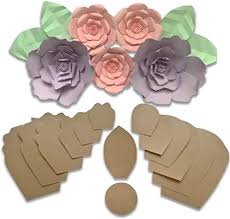 Maybe you would like to learn more about one of these? Amazon Com Two Pack Rose And Peony Paper Flower Template Kit Leaf Template Included Paper Flowers Decorations For Wall Make Unlimited Flowers