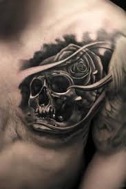 Where there is life, there will also be death, and so roses and skulls are a popular theme for both males and females! 70 Stunning Skull Tattoos On Chest