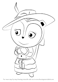 Disney jr sheriff callie coloring pages. Step By Step How To Draw Priscilla Skunk From Sheriff Callie S Wild West Drawingtutorials101 Com