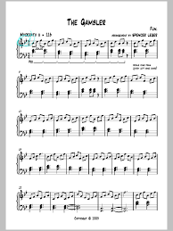 The Gambler By Fun I Love This Song Piano Sheet Music Sheet Music Piano Sheet