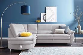Ecksofa Mit Federkern Wahlweise Mit Bettfunktion Und Schubkasten Sofa Schlafzimmer Einrichten Und Ecksofa