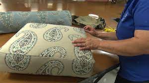 How To Recover A Cushion On A Recliner - Youtube