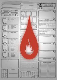 Class Character Sheets The Sorcerer Dungeon Masters Guild Dungeon Masters Guild