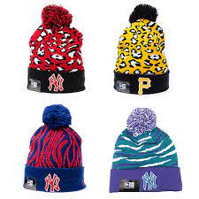 New Era Animal Print Team Bobble Knit Beanie Hat New York Yankees Pittsburgh Hats Men S Accessories Knit Beanie Hat Beanie Hats Hats For Men