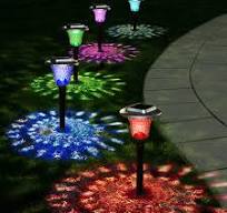 UMICKOO Solar Outdoor Lights Garden, Color Changing Solar Lights Colorful Bright Glass Pathway Lights,Waterproof Solar Powered Landscape Path Lights ...