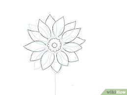 Create some curvy gaps on the outside(see step 2). 9 Ways To Draw A Flower Wikihow