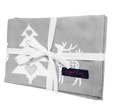 Available in a wide array of designs applied to white backgrounds, sentiments are humorous, inspirational, and everything in between. Tracy Silver Grey Festive Reindeer Tea Towels By Raggedrose