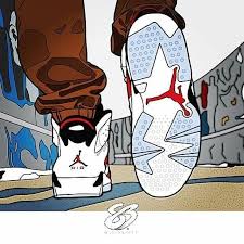 Air jordans retro shop supplies the professional design retro. Escena En Contra Picada Air Jordan Sneakers Sneaker Airjordans Nike Nikesneaker Cartoon Art Nike Art Sneakers Illustration