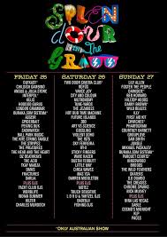 Hit www.splendourinthegrass.com for full lineup and ticketing info! The Splendour Daily Lineups Are Weird Ones Bleached Bits From The Gong