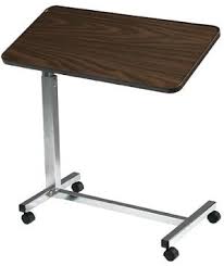 Deluxe Tilt Top Over Bed Table Rolling Table Tilts Raises And there is a support bracket built underneath the table top, its u shape, to support the table top and. deluxe tilt top over bed table