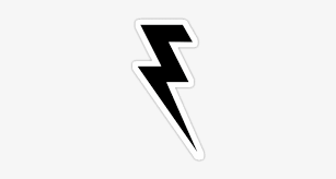 Stickers on the subject of lightning bolts. Black And White Lightning Bolt Stickers By Gamebantz Killers Lightning Bolt Logo Free Transparent Png Download Pngkey