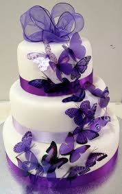 Purple Butterflies Wedding Cake Ipunya Purple Wedding Cakes Butterfly Wedding Cake Purple Butterfly Cake