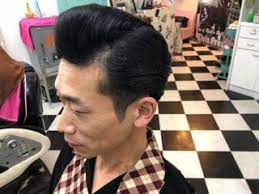 サイド低めのツーブロックで6mm バックは刈り上げてダックテール 床屋 ツーブロック お客