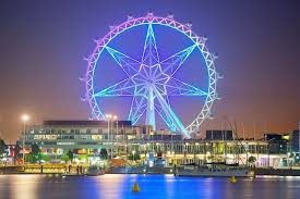 The Melbourne Star Is A Giant Ferris Wheel In The Waterfront City Precinct In The Docklands Area Of Melbourne Melbourne Stars Melbourne Trip Australia Travel