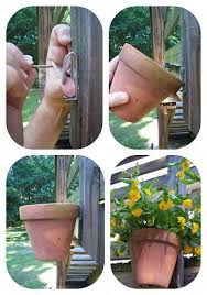 How To Hang Clay Pots Flower Pots Clay Pots Garden Inspiration