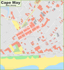 Proceed south on the garden state parkway to its end (milepost. Cape May Downtown Map