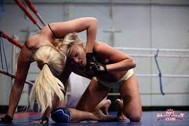 Free Porn Pics of Hot wrestling match between Barbie White and Brandy Smile  - MyPornstarBook.net