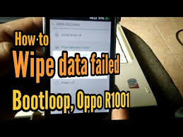 Stuck at boot logo or bootloop. How To Fix Oppo R1001 Wipe Data Failed 100 Working Youtube