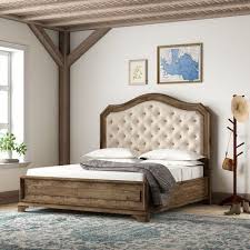 Roslyn Upholstered Standard Bed Size Queen In 2020 Furniture Bed Sizes Upholstered Panel Bed