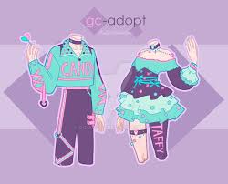 Outfit Adoptables 63 Open By Gc Adopt On Deviantart Drawing Anime Clothes Fashion Design Sketches Art Clothes
