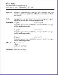 Choosing to do a simple resume helps them review and scan through your cv quicker. A Simple Resume Template Extensions