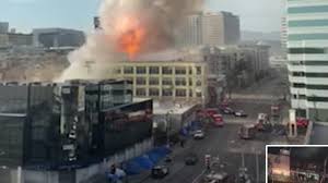 Explosion during Los Angeles fire ...