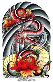 Asian Snake Peonies By Hatefueled On Deviantart Japanese Snake Tattoo Snake Tattoo Design Japanese Tattoo Art