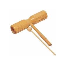 Two Tone Wood Block Hand Held Percussion Block Includes A Wooden Mallet And Is Easy To Hold 8 00