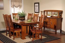 These products can be built in different types of woods and modified to your liking. Amish Oak And Cherry Dining Room Solid Wood Dining Group Made In Usa Craftsman 1 Hickory
