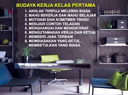 Selain membuka kelas budaya di sekitar lingkungan anda, anda pun bisa contohnya ialah budaya kerja keras dari budaya asing dapat anda adopsi sebab budaya ini akan berdampak positif. Budaya Kerja Smk Dato Sulaiman