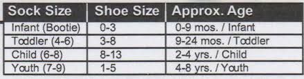 Size Chart For Childrens Socks Socks By My Foot Fetish