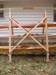 a simple a frame kayak storage rack