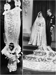 Given the rationing of clothing at the time, she still had to purchase the material using ration coupons. A Look Back At The Queen S Wedding Dress The Wedding Secret Magazine
