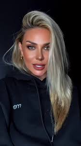 Unique Hand Gestures with Long Blonde Hair