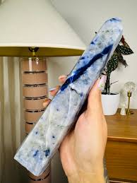 XL Sodalith Turm Kristall Geschenke Wohnkultur Chakra Turm Geschenk